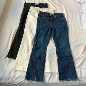Everlane kick crop bundle of 3 jeans
